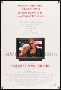 2m556 NATURAL BORN KILLERS DS 1sh '94 Oliver Stone, Woody Harrelson & Juliette Lewis!