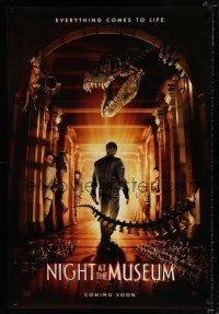 2m565 NIGHT AT THE MUSEUM style A int'l teaser DS 1sh '06 Ben Stiller, Carla Gugino, Robin Williams!