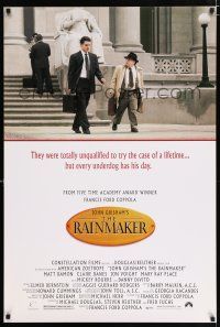 2m625 RAINMAKER 1sh '97 great image of Matt Damon & Danny DeVito, from John Grisham novel!