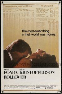 2m648 ROLLOVER 1sh '81 Jane Fonda, Kris Kristofferson, directed by Alan J. Pakula