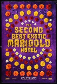 2m665 SECOND BEST EXOTIC MARIGOLD HOTEL teaser DS 1sh '15 Bill Nighy, Richard Gere, Maggie Smith!