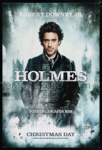 2m674 SHERLOCK HOLMES teaser DS 1sh '09 Guy Ritchie directed, Robert Downey Jr in the title role!
