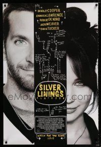 2m685 SILVER LININGS PLAYBOOK advance DS 1sh '12 Bradley Cooper, Jennifer Lawrence!
