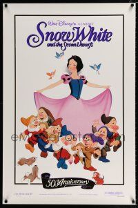 2m700 SNOW WHITE & THE SEVEN DWARFS foil 1sh R87 Walt Disney animated cartoon fantasy classic!