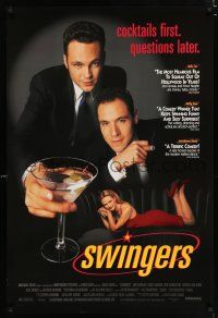 2m743 SWINGERS 1sh '96 Vince Vaughn w/martini, Jon Favreau, sexy Heather Graham!