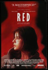 2m765 THREE COLORS: RED 1sh '94 Kieslowski's Trois couleurs: Rouge, Irene Jacob!
