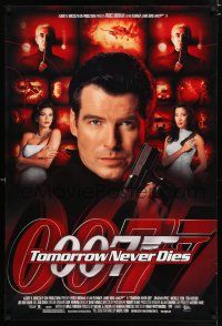 2m772 TOMORROW NEVER DIES 1sh '97 Pierce Brosnan as Bond, Michelle Yeoh, sexy Teri Hatcher!