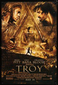 2m784 TROY advance DS 1sh '04 Eric Bana, Orlando Bloom, Brad Pitt as Achilles!