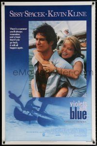 2m809 VIOLETS ARE BLUE 1sh '86 cool images of Sissy Spacek, Kevin Kline, Bonnie Bedelia