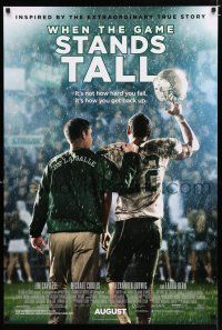 2m827 WHEN THE GAME STANDS TALL advance 1sh '14 Jim Caviezel, Chiklis, high school football!