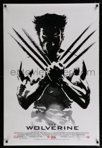 2m843 WOLVERINE revised style B advance DS 1sh '13 stylized art of Hugh Jackman in title role!