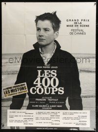 2p420 400 BLOWS French 1p R60s great c/u of Jean-Pierre Leaud as young Francois Truffaut!