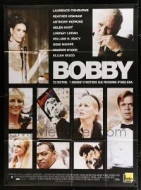 2p481 BOBBY French 1p '06 Anthony Hopkins, Lindsay Lohan, Fishburne, Macy, Wood, Hunt & Stone!