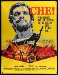 2p508 CHE French 1p '69 cool different Boris Grinsson art of Omar Sharif as Guevara!