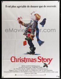 2p514 CHRISTMAS STORY French 1p '83 classic X-mas movie, best art of Ralphie hit by snowball!