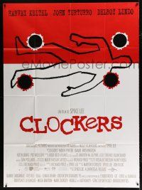 2p520 CLOCKERS French 1p '95 directed by Spike Lee, cool Saul Bass inspired art!
