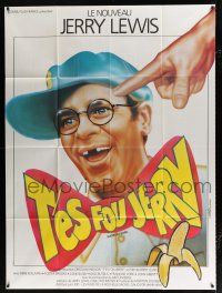 2p533 CRACKING UP French 1p '83 wacky different Landi art of Jerry Lewis missing his front teeth!