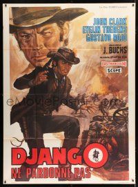 2p566 DJANGO DOES NOT FORGIVE French 1p '66 Mestizo, great western artwork by Mos!