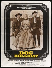 2p568 DOC French 1p '71 cool old-time portrait of Stacy Keach, Faye Dunaway & Harris Yulin!