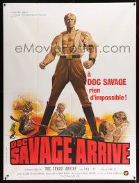 2p569 DOC SAVAGE French 1p '75 Ron Ely is The Man of Bronze, written by George Pal!