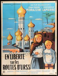 2p590 EN LIBERTE SUR LES ROUTES D'URSS French 1p '57 Pierre Leve art of Russian children!