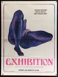 2p594 EXHIBITION French 1p '75 directed by Jean-Francois Davy, great sexy legs artwork!