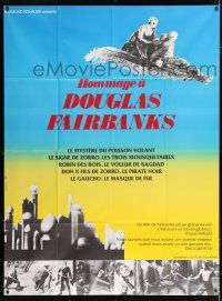2p675 HOMMAGE A DOUGLAS FAIRBANKS French 1p '70s wonderful image from Thief of Bagdad & more!