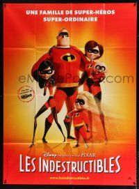 2p690 INCREDIBLES French 1p '04 Disney/Pixar animated sci-fi superhero family!