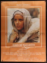 2p700 JESUS OF NAZARETH part 1 French 1p '77 Franco Zeffirelli, c/u of young Jesus carrying lamb!