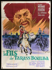 2p731 LE FILS DE TARASS BOULBA French 1p '64 Henri Zaphiratos' Son of Taras Bulba, Grinsson art!
