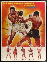 2p743 LES PLUS GRANDS COMBATS DU SIECLE French 1p '60s Belinsky art of Cassius Clay & boxing greats