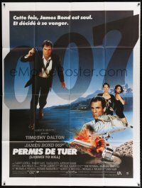 2p747 LICENCE TO KILL French 1p '89 Timothy Dalton as James Bond, he's out for revenge!
