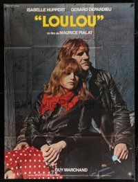 2p758 LOULOU French 1p '80 great close-up of Gerard Depardieu & Isabelle Huppert!