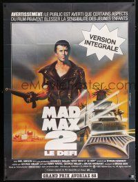 2p767 MAD MAX 2: THE ROAD WARRIOR French 1p R83 Mel Gibson returns as Mad Max, great image!