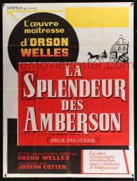 2p769 MAGNIFICENT AMBERSONS French 1p R50s directed by Orson Welles, from Booth Tarkington story!