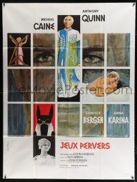 2p773 MAGUS French 1p '69 Caine, Anthony Quinn, Candice Bergen, Karina, different Tealdi art!