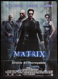 2p782 MATRIX French 1p '99 Keanu Reeves, Carrie-Anne Moss, Fishburne, Wachowski's classic!