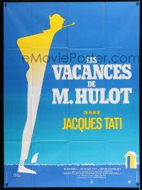 2p792 MR. HULOT'S HOLIDAY French 1p R70s Jacques Tati, Les vacances de M. Hulot, cool art!