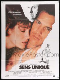 2p808 NO WAY OUT French 1p '87 close up of Kevin Costner & Sean Young, Gene Hackman