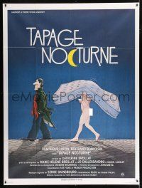 2p809 NOCTURNAL UPROAR French 1p '79 Catherine Breillat's Tapage nocturne, sexy art by Blachon!