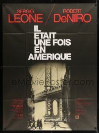 2p814 ONCE UPON A TIME IN AMERICA French 1p '84 cool New York City image, directed by Sergio Leone!