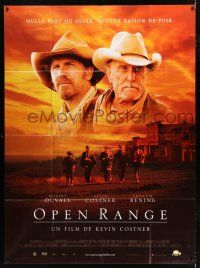 2p819 OPEN RANGE French 1p '04 great image of star/director Kevin Costner & Robert Duvall!