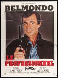 2p849 PROFESSIONAL white French 1p '81 Georges Lautner's Le Professionnel, Jean-Paul Belmondo!