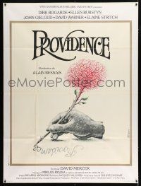 2p850 PROVIDENCE French 1p '77 Alain Resnais, cool art of hand writing w/tree pencil by Ferracci!