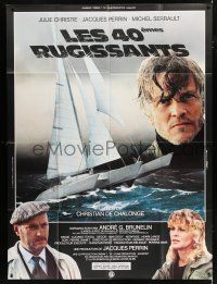 2p873 ROARING FORTIES French 1p '82 Julie Christie, Jacques Perrin, cool sailboat image!