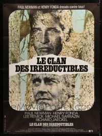 2p907 SOMETIMES A GREAT NOTION French 1p '71 different Vaissier art of Paul Newman & Henry Fonda!