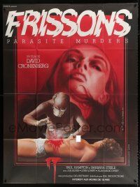2p943 THEY CAME FROM WITHIN French 1p R84 David Cronenberg, gruesome different Raffin art!