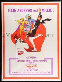 2p946 THOROUGHLY MODERN MILLIE French 1p '67 Bob Peak art of singing & dancing Julie Andrews!
