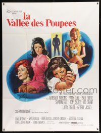2p968 VALLEY OF THE DOLLS French 1p '67 Sharon Tate, Jacqueline Susann, different Grinsson art!