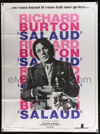 2p975 VILLAIN French 1p '71 Richard Burton has the face of a Villain, different image!